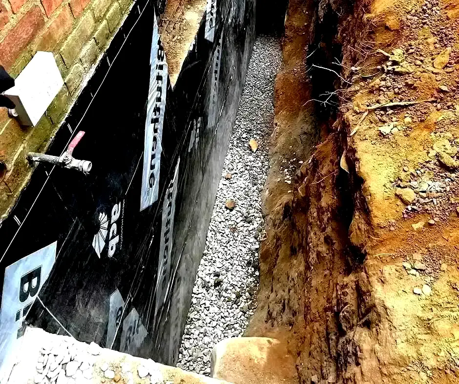 Excavated Basement Waterproofing in Lexington, KY