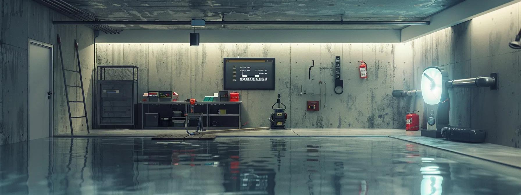 Professional basement sealing service in South Jersey, ensuring protection against water intrusion.